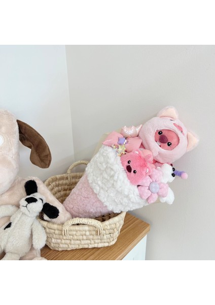 Kuromi Dondurma Bebek Buketi Kawaii Peluş Oyuncak Hello Kitty Kız Doğum Günü Hediyesi Sevimli Çocuk Oyuncak Sanrio Peluş Oyuncak Loopy Bebek (Yurt Dışından)