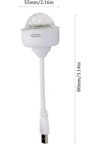 Mini Sihirli Disko Topu - Sese Duyarlı USB Işıklı Küre | Rgb LED Hediyelik Eşya fırsatları