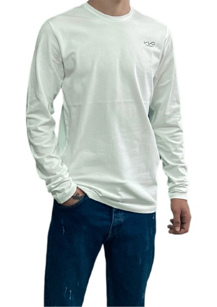 Krem Unisex No Standart Uzun Kollu Likralı T-Shirt fiyatları