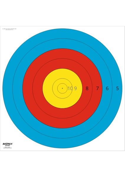 Hedef Kağıdı 80 cm 6 Halka 10'lu Paket