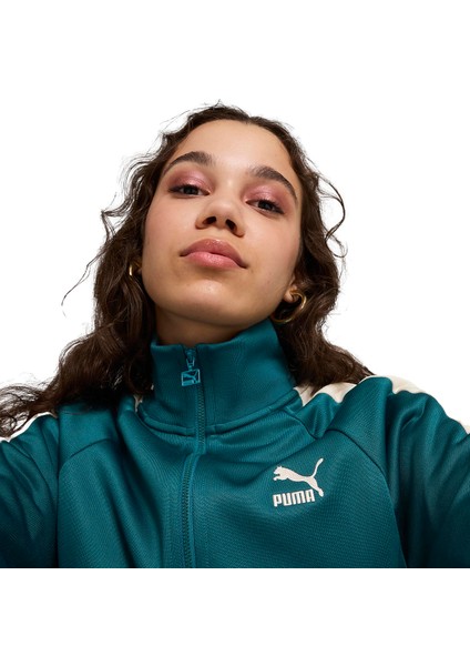 Iconic T7 Track Kadın Yeşil Günlük Stil Sweatshirt 62799422 fırsatları