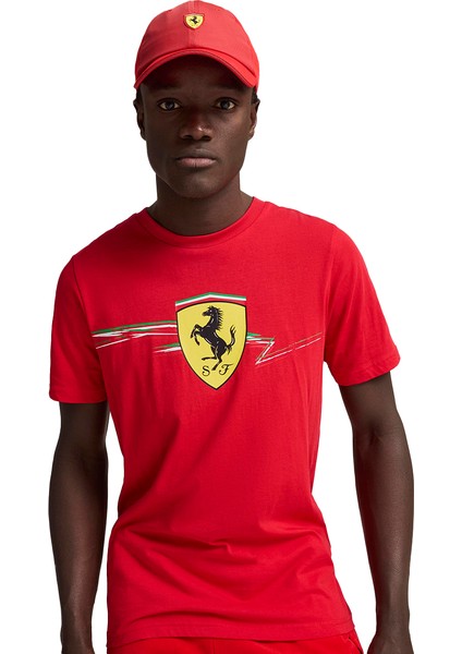 Ferrari Race Erkek Kırmızı Günlük Stil Şapka 02553601