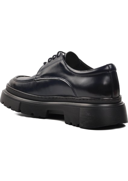 Premium 1308 Lacivert Deri Erkek Klasik Ayakkabı Geniş Kalıp fırsatları