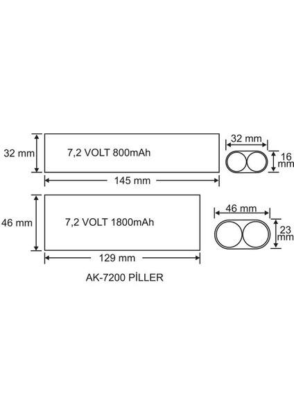 AK-7200-3 LED Lambalar İçin Acil Durum Yedekleme Kiti Kesintide 180 Dak. Yanan 3,5-200 Volt LED Lamba