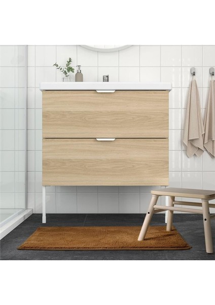 Södersjön Banyo Paspası Kahverengi-Sarı 50 X80 cm 70507982