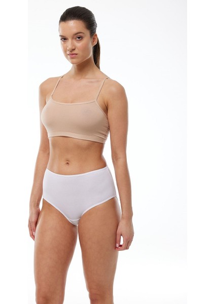 1030 4'lü Paket Kadın Modal Yüksek Bel Battal Slip & Külot fiyatları