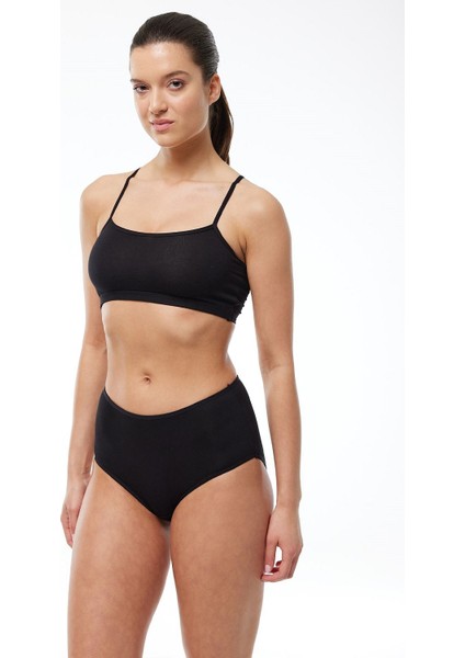 1030 4'lü Paket Kadın Modal Yüksek Bel Battal Slip & Külot fiyatları