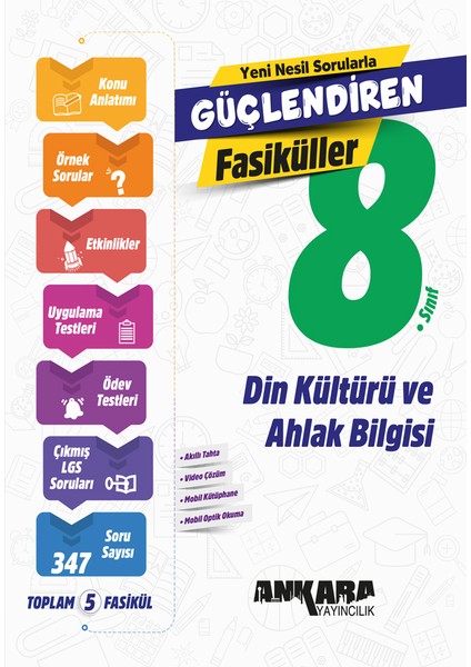 8. Sınıf Din Kültürü ve Ahlak Bilgisi Güçlendiren Fasiküller 2024-2025 Güncel Baskı