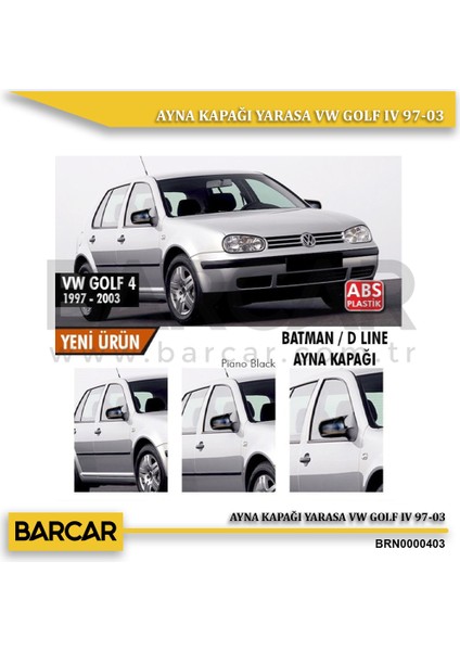 Volkswagen Golf Iv 97-03 Yarasa (Batman) Ayna Kapağı