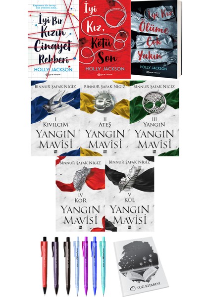 Iyi Kız Serisi 3lü Set Holly Jackson ve Yangın Mavisi Kıvılcım Ateş Yangın Kor Kül Binnur Şafak Nigiz