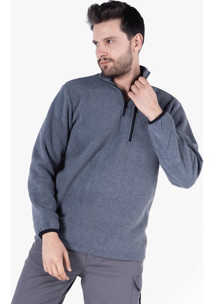 OWL Dik Yaka Füme Polar Sweatshirt fırsatları