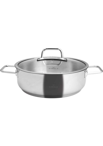 Galaxy İndüksiyon Tabanlı Çelik Karnıyarık Tencere 28 cm 4,5 Lt fırsatları