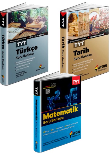 Tyt Türkçe & Tarih & Matematik Soru Bankası