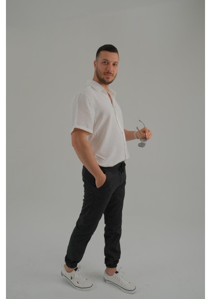 Siyah Renk Erkek Jogger Pantolon