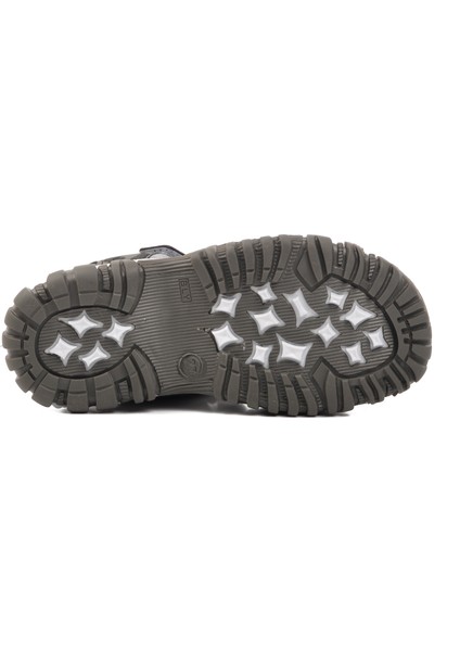 24-418-P Gri Kamuflaj Ortopedik Erkek Çocuk Sandalet