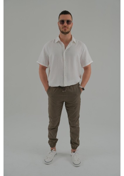 Haki Renk Erkek Jogger Pantolon