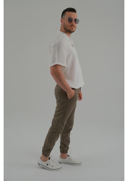 Haki Renk Erkek Jogger Pantolon