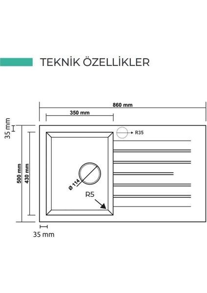 P004 Troya 86 Granit Eviye 860 × 500 cm