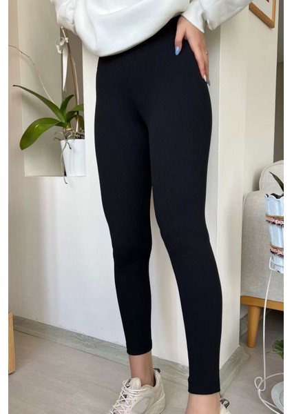 Slim Toparlayıcı Yüksek Bel Casual Kadın Tayt