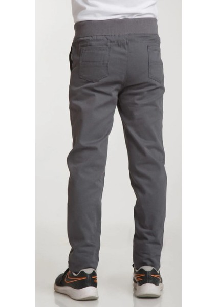Ribana Beli Lastikli Canvas Okul Pantolon 5-9 Yaş