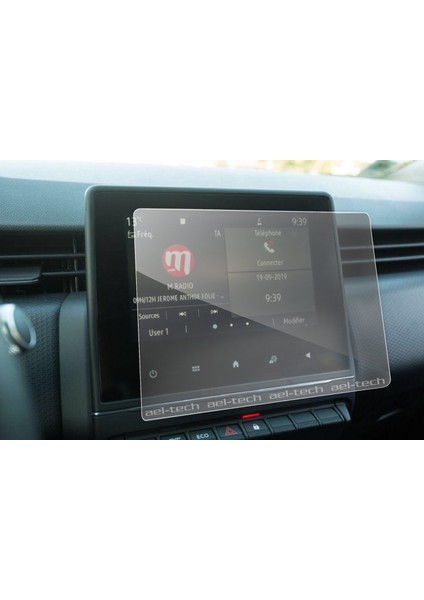 Renault Clio 5 Easy Link 7.3 Inç Navigasyon Hd Ekran Koruyucu Temperli Cam