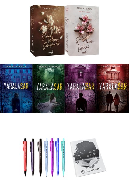 Emanet Aşk 1-2 -Yaralasar 1-2-3-4 + Kalem + Not Defteri