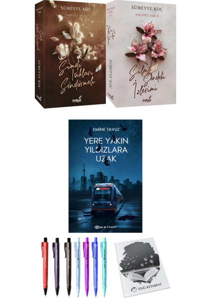 Emanet Aşk 1-2 - Yere Yakın Yıldızlara Uzak + Kalem + Not Defteri