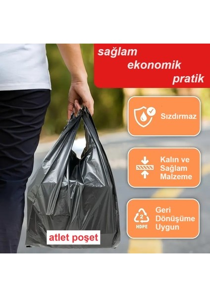 Atlet Poşet (27*50 Cm) Beyaz (1 Kg) Market Poşeti modelleri