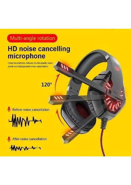 OV-P40 Kablolu Kulaklık Mobil / Ps5-4 /xbox/pc Için Mikrofonlu Stereo 3,5 mm Oyun Kulaklığı