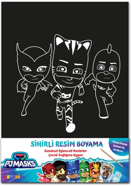 Sihirli Resim Boyama - Pjmasks