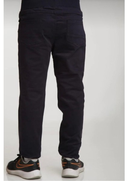 Ribana Beli Lastikli Canvas Okul Pantolon 5-9 Yaş