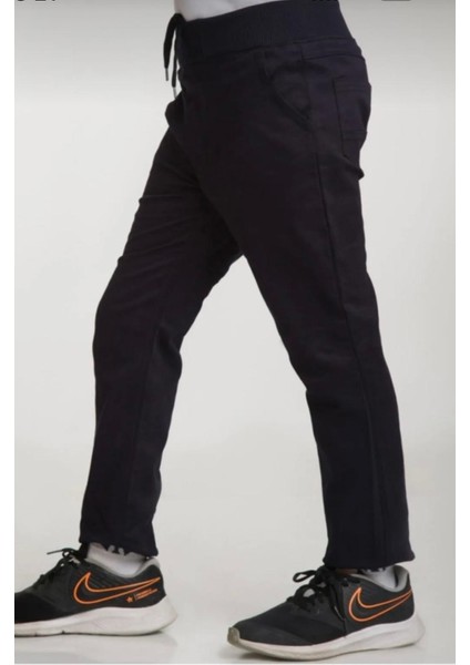 Ribana Beli Lastikli Canvas Okul Pantolon 5-9 Yaş