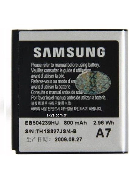 AXYA Samsung S8000 S5200 Batarya Pil EB504239HU