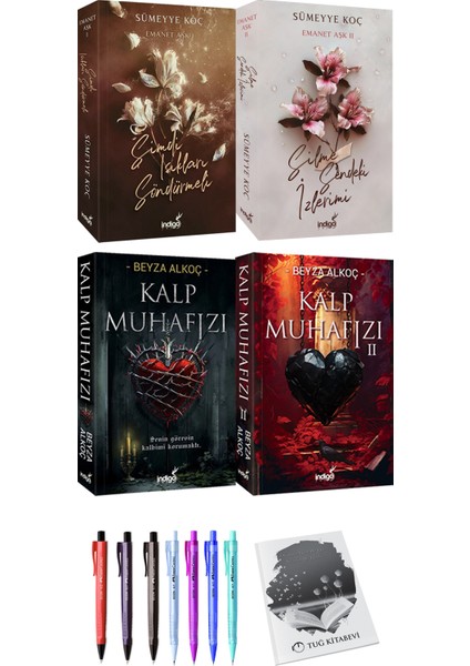 Emanet Aşk 1-2 Kalp Muhafızı 1-2 + Kalem + Not Defteri