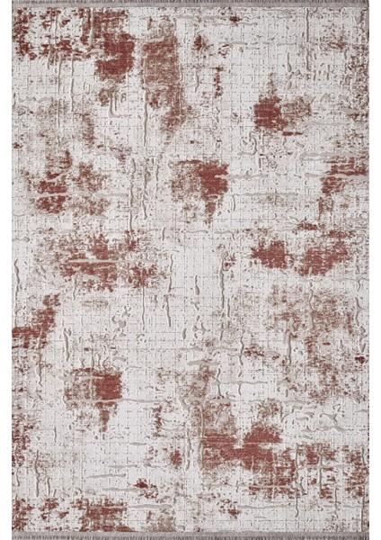 Runner 05016C Bej Taba Modern Saçaklı Halı