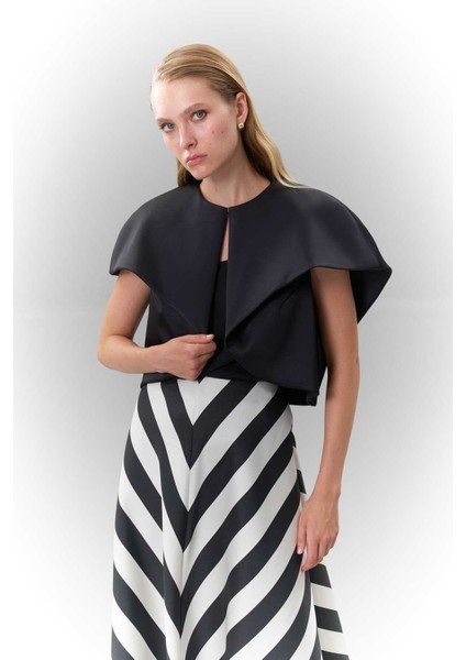 Saten Bolero Siyah K2513701_001