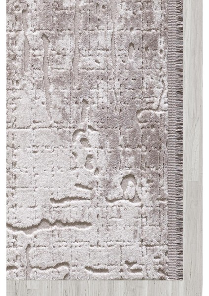 Runner 05016D Krem Bej Modern Saçaklı Halı modelleri