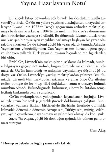 Sazın Teli Koptu - Zülfü Livaneli