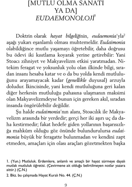 Mutlu Olma Sanatı - Arthur Schopenhauer