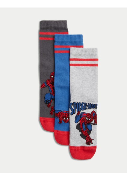 Marks & Spencer 3'lü Spider-Man™ Çorap