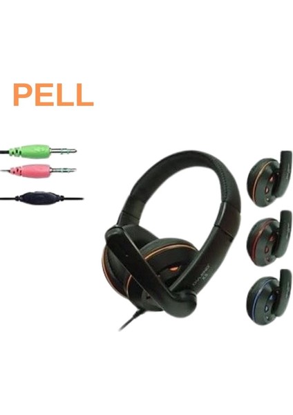 X5 Pc Üzerinden Kulak Üstü Kulaklık 3.5mm Güçlü Bas Stereo Kulaklık Kulaklık