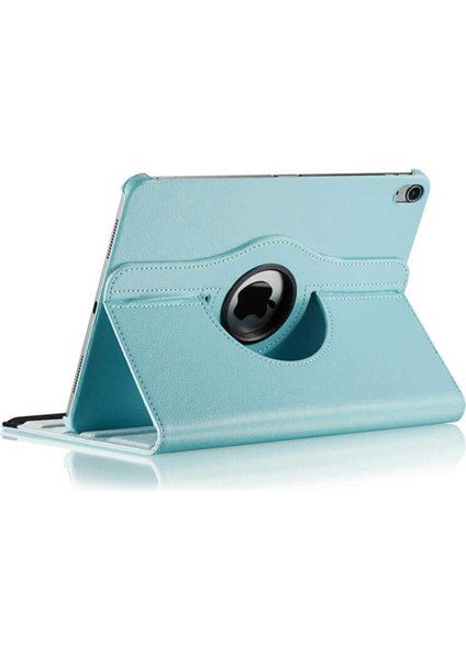 Apple iPad Pro 12.9 3.nesil Kılıf 360 Derece Dönebilen Yatay ve Dikey Standlı Deri Kılıf + 9h Tam Kaplayan Nano Ekran Koruyucu