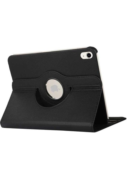 Apple iPad Mini 6 2021 Kılıf 360 Derece Dönebilen Yatay ve Dikey Standlı Deri Kılıf + 9h Tam Kaplayan Nano Ekran Koruyucu