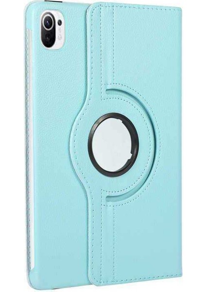 Xiaomi Pad 5 Kılıf 360 Derece Dönebilen Yatay ve Dikey Standlı Deri Kılıf + 9h Tam Kaplayan Nano Ekran Koruyucu