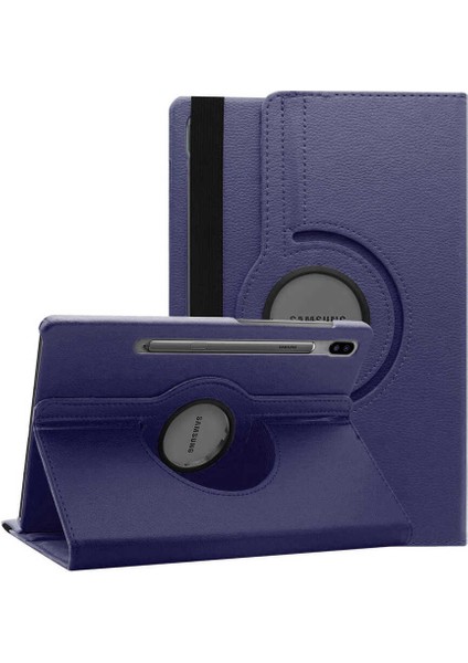 Samsung Galaxy Tab S6 Kılıf 360 Derece Dönebilen Yatay ve Dikey Standlı Deri Kılıf + 9h Tam Kaplayan Nano Ekran Koruyucu