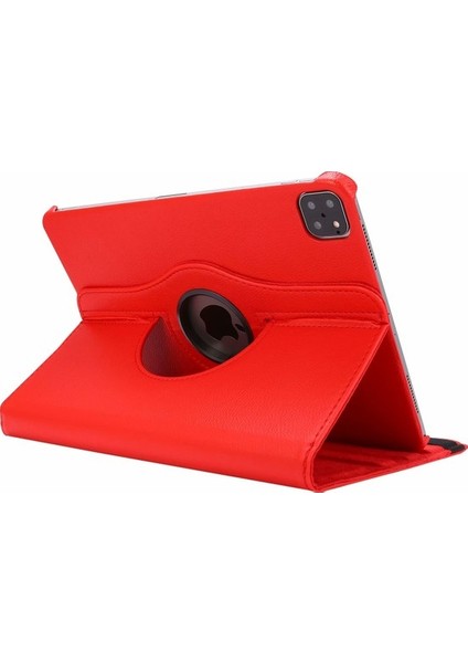 iPad Pro 11 2020 2.nesil Kılıf 360 Derece Dönebilen Yatay ve Dikey Standlı Deri Kılıf + 9h Tam Kaplayan Nano Ekran Koruyucu