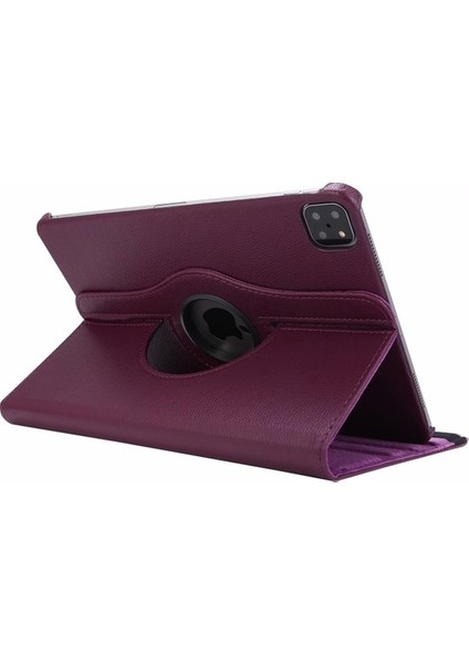 iPad Pro 11 2020 2.nesil Kılıf 360 Derece Dönebilen Yatay ve Dikey Standlı Deri Kılıf + 9h Tam Kaplayan Nano Ekran Koruyucu