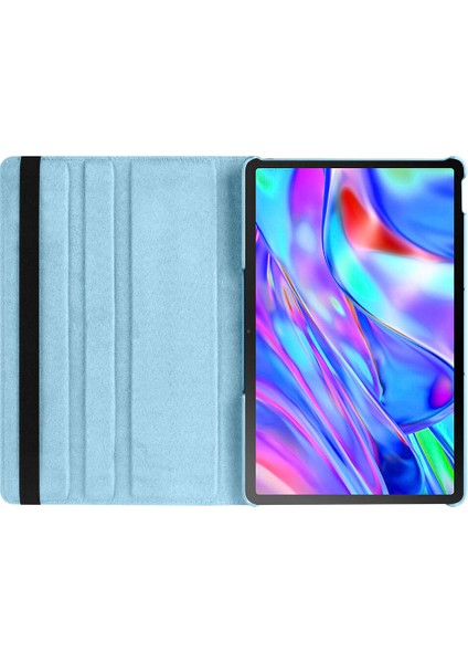 Lenovo Tab P11 TB350FU 11.5 Inç 360 Derece Dönebilen Yatay ve Dikey Standlı Deri Kılıf + 9h Tam Kaplayan Nano Ekran Koruyucu