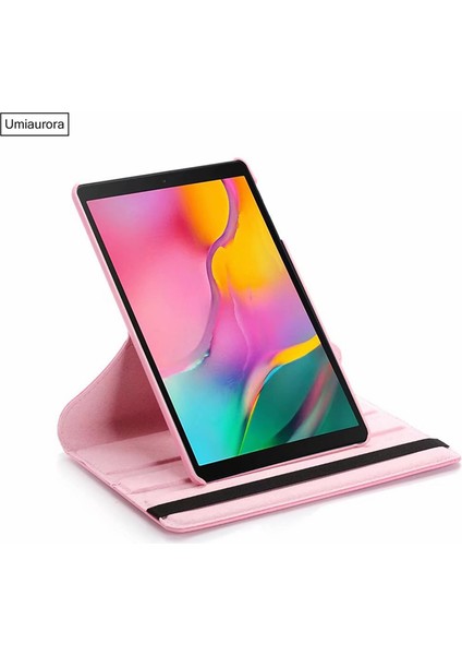 Samsung Galaxy Tab A SM-T290 Kılıf 360 Derece Dönebilen Yatay ve Dikey Standlı Deri Kılıf + 9h Tam Kaplayan Nano Ekran Koruyucu