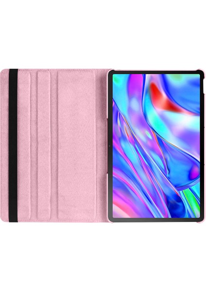Lenovo Tab P11 TB350FU 11.5 Inç 360 Derece Dönebilen Yatay ve Dikey Standlı Deri Kılıf + 9h Tam Kaplayan Nano Ekran Koruyucu